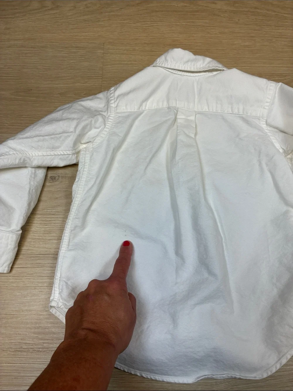 Ralph Lauren White Long-Sleeve Button-Down Shirt